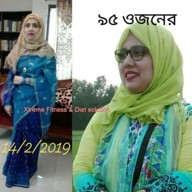 Before and after photo of an Xtreme Fitness & Diet Solution client