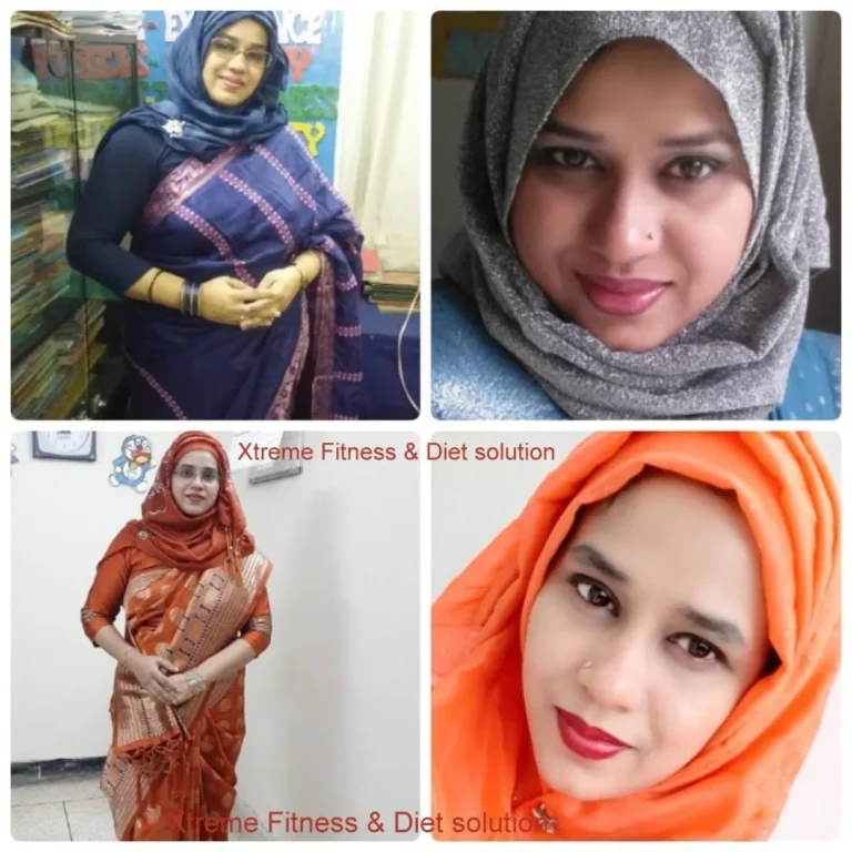 Before and after photo of an Xtreme Fitness & Diet Solution client