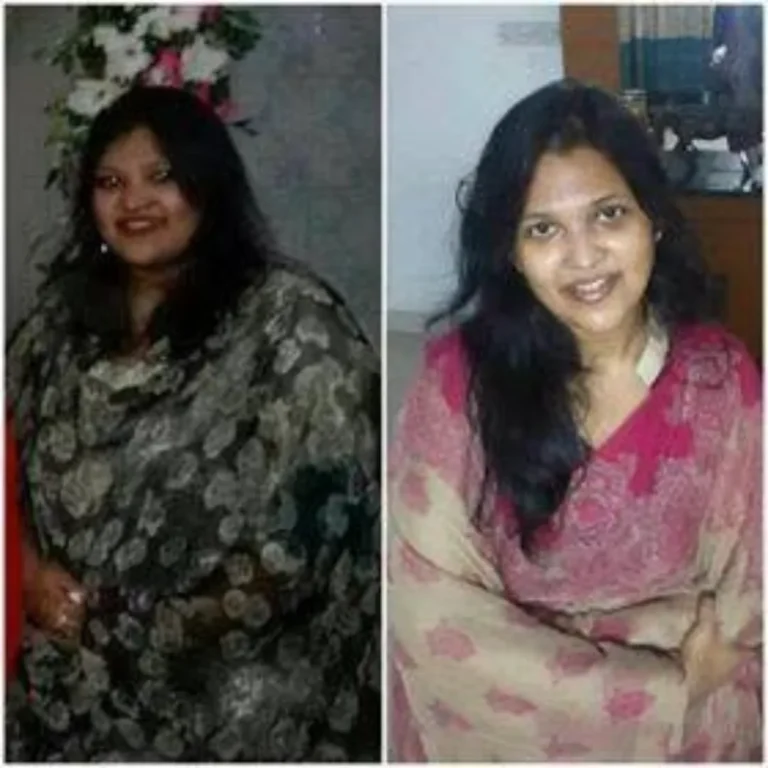 Before and after photo of an Xtreme Fitness & Diet Solution client