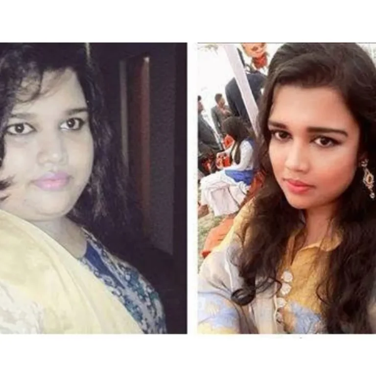 Before and after photo of an Xtreme Fitness & Diet Solution client